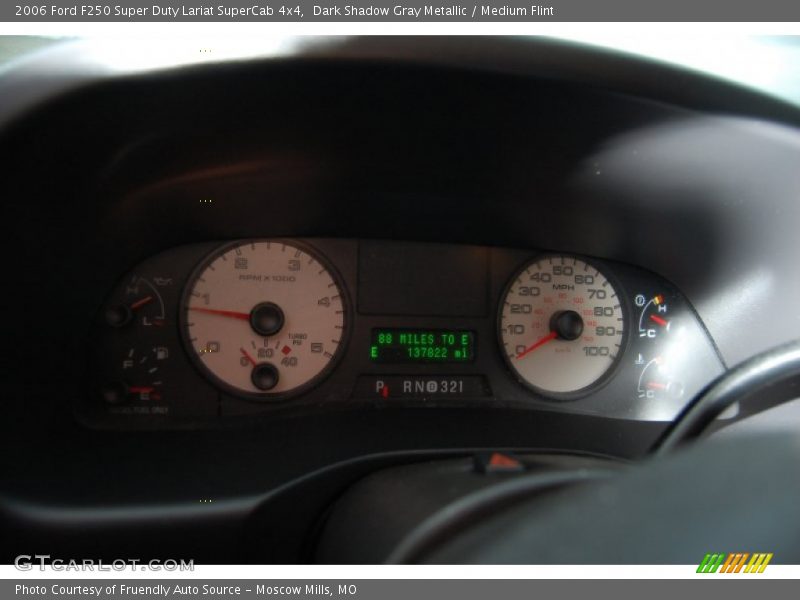 Dark Shadow Gray Metallic / Medium Flint 2006 Ford F250 Super Duty Lariat SuperCab 4x4