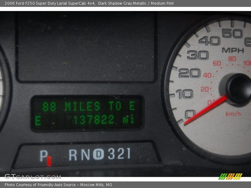 Dark Shadow Gray Metallic / Medium Flint 2006 Ford F250 Super Duty Lariat SuperCab 4x4