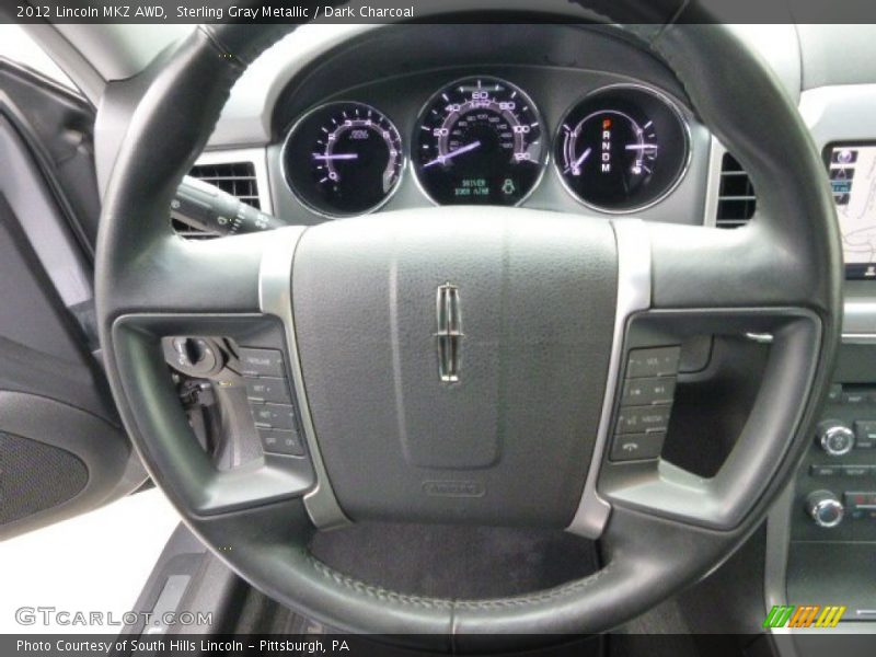 Sterling Gray Metallic / Dark Charcoal 2012 Lincoln MKZ AWD