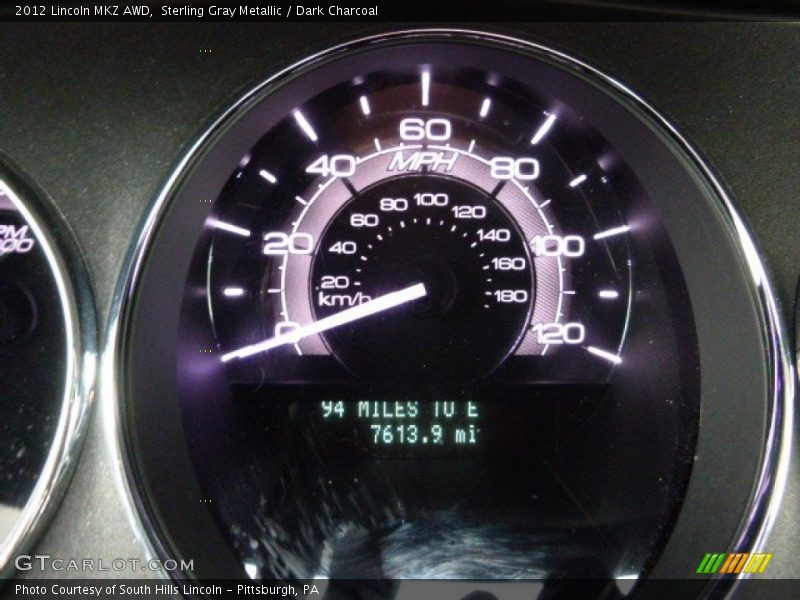 Sterling Gray Metallic / Dark Charcoal 2012 Lincoln MKZ AWD