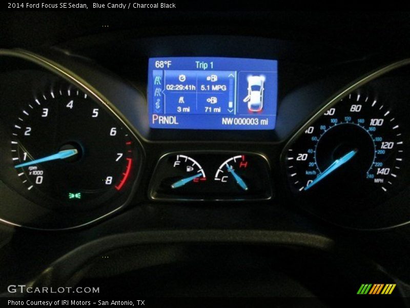 Blue Candy / Charcoal Black 2014 Ford Focus SE Sedan