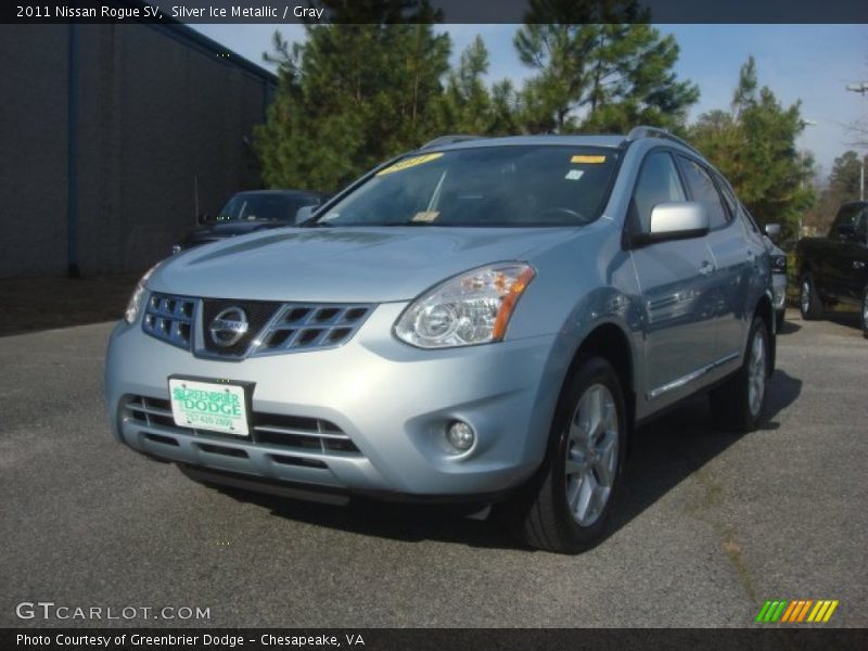 Silver Ice Metallic / Gray 2011 Nissan Rogue SV