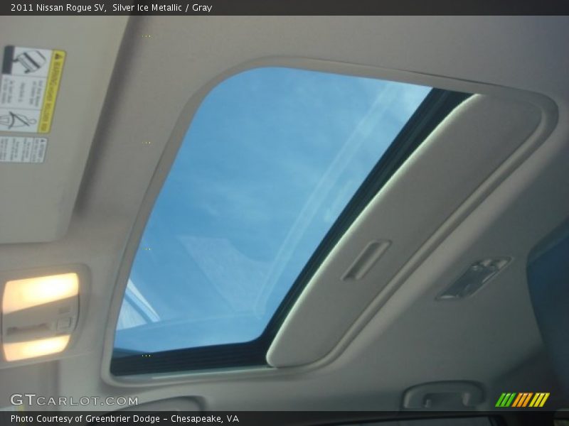 Silver Ice Metallic / Gray 2011 Nissan Rogue SV