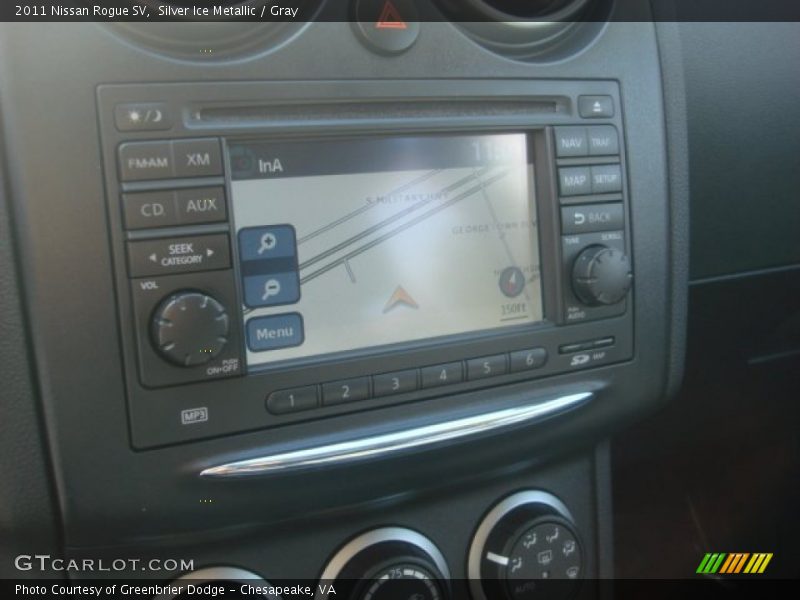 Silver Ice Metallic / Gray 2011 Nissan Rogue SV