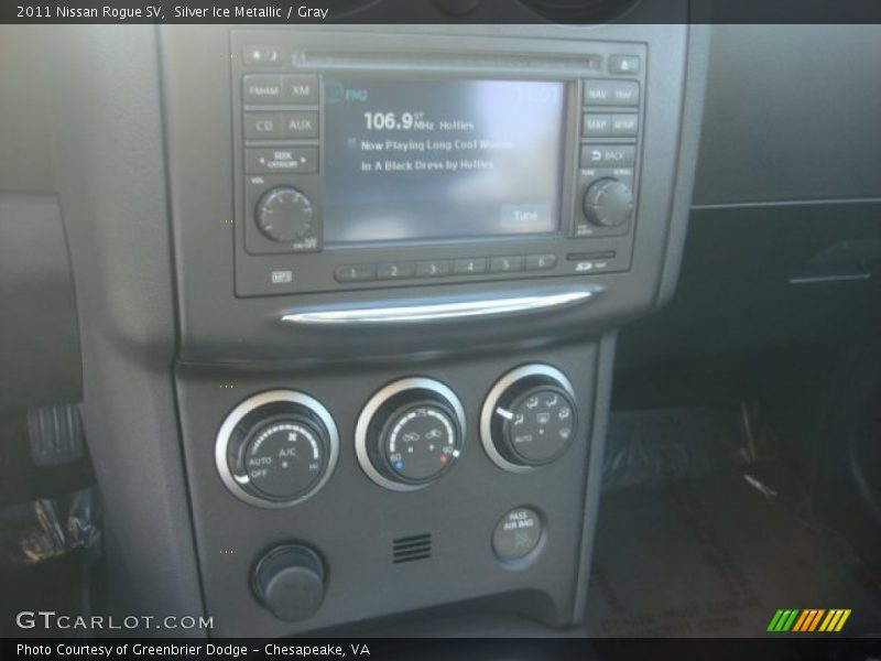Silver Ice Metallic / Gray 2011 Nissan Rogue SV