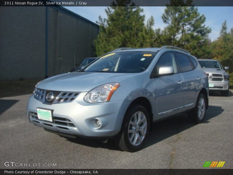 Silver Ice Metallic / Gray 2011 Nissan Rogue SV