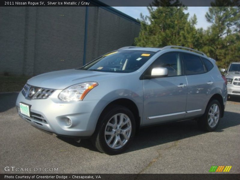 Silver Ice Metallic / Gray 2011 Nissan Rogue SV