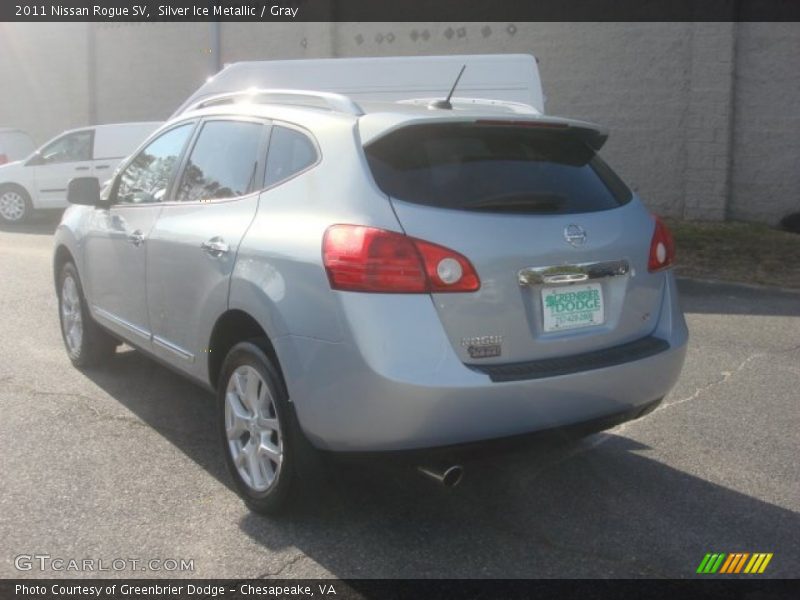 Silver Ice Metallic / Gray 2011 Nissan Rogue SV