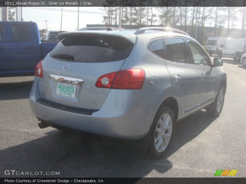 Silver Ice Metallic / Gray 2011 Nissan Rogue SV