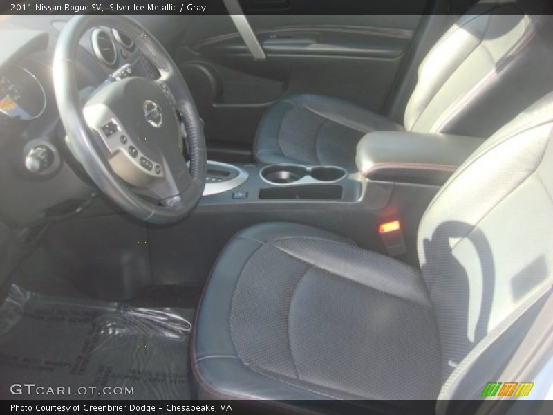 Silver Ice Metallic / Gray 2011 Nissan Rogue SV