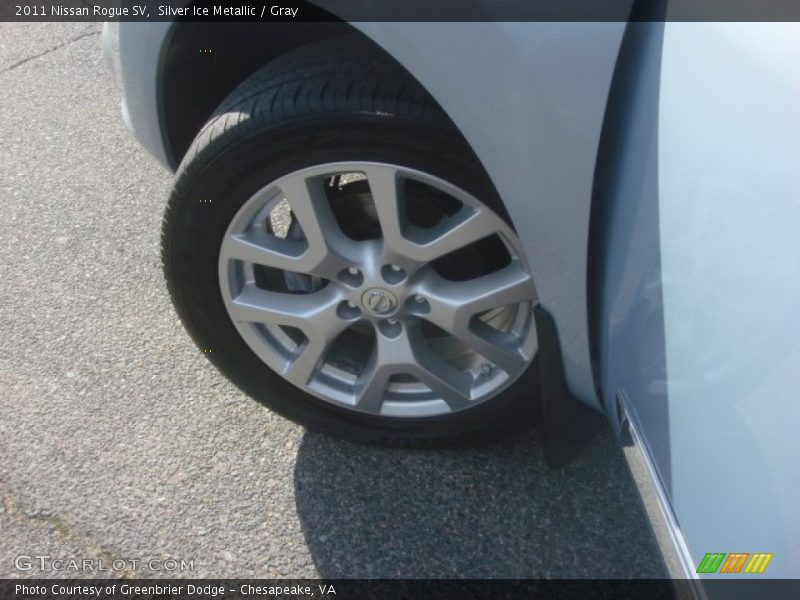 Silver Ice Metallic / Gray 2011 Nissan Rogue SV