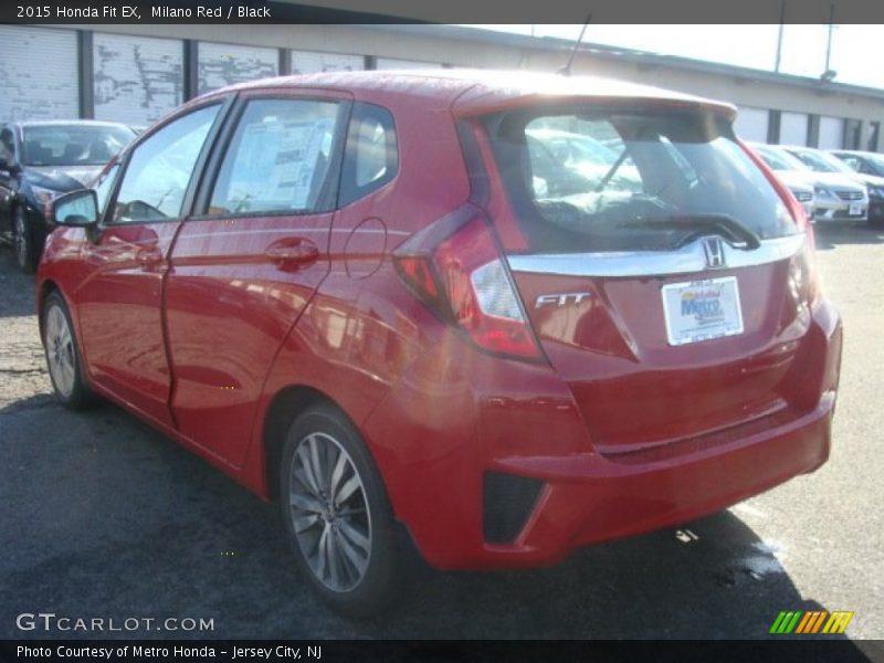 Milano Red / Black 2015 Honda Fit EX