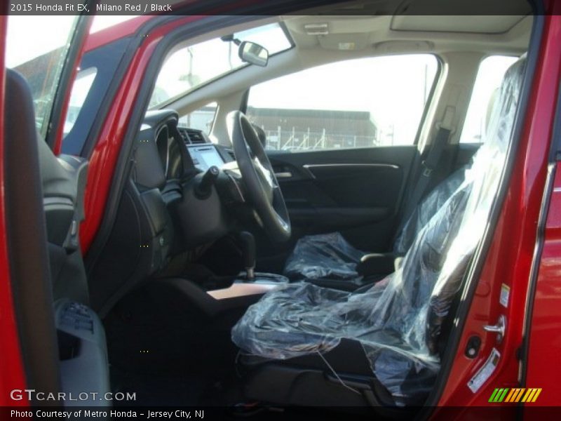 Milano Red / Black 2015 Honda Fit EX