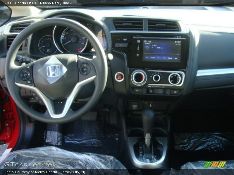 Milano Red / Black 2015 Honda Fit EX