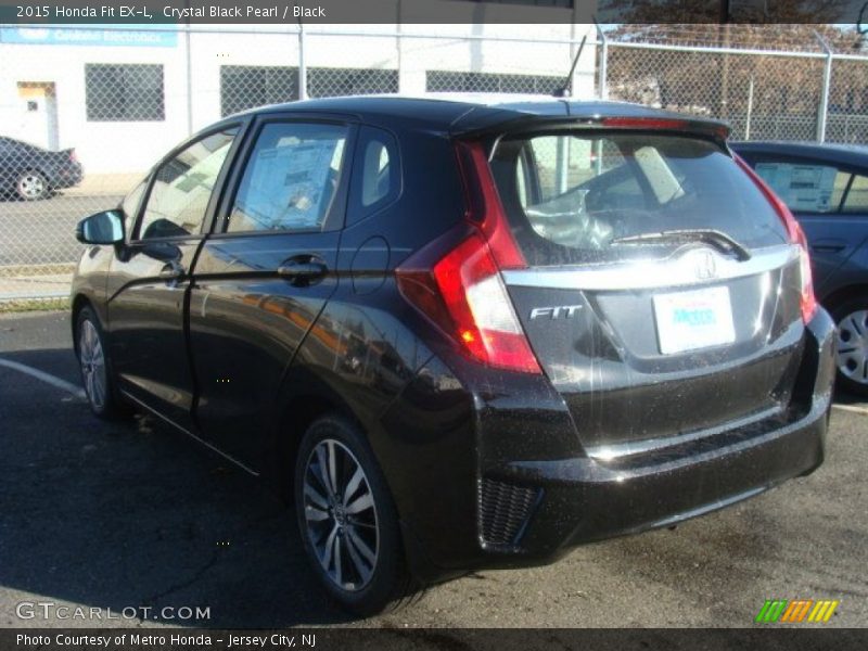 Crystal Black Pearl / Black 2015 Honda Fit EX-L