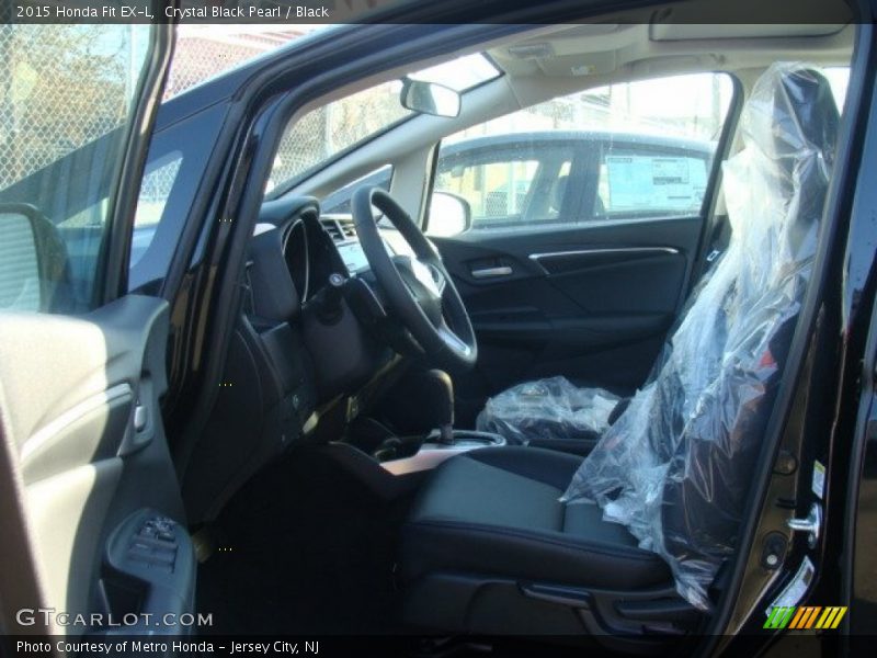 Crystal Black Pearl / Black 2015 Honda Fit EX-L