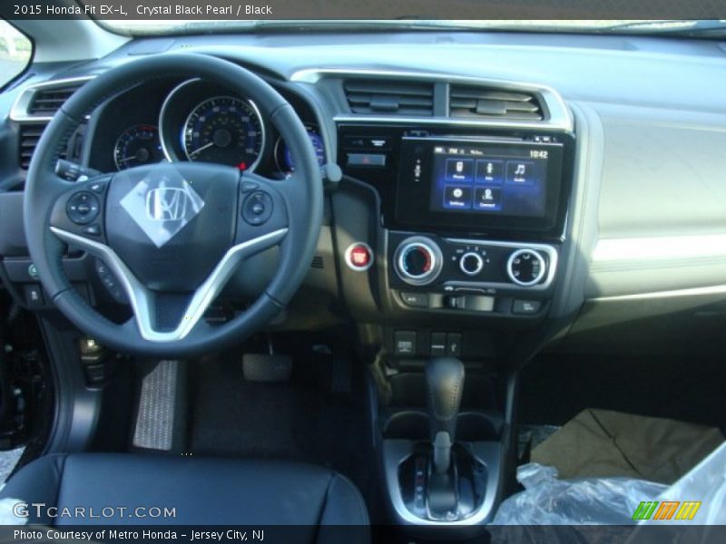 Crystal Black Pearl / Black 2015 Honda Fit EX-L