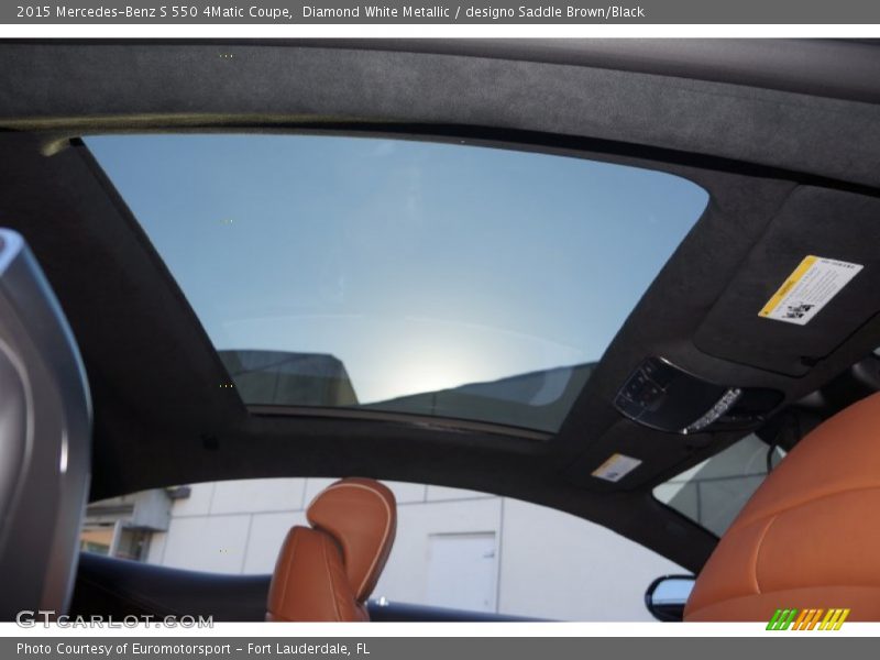 Sunroof of 2015 S 550 4Matic Coupe