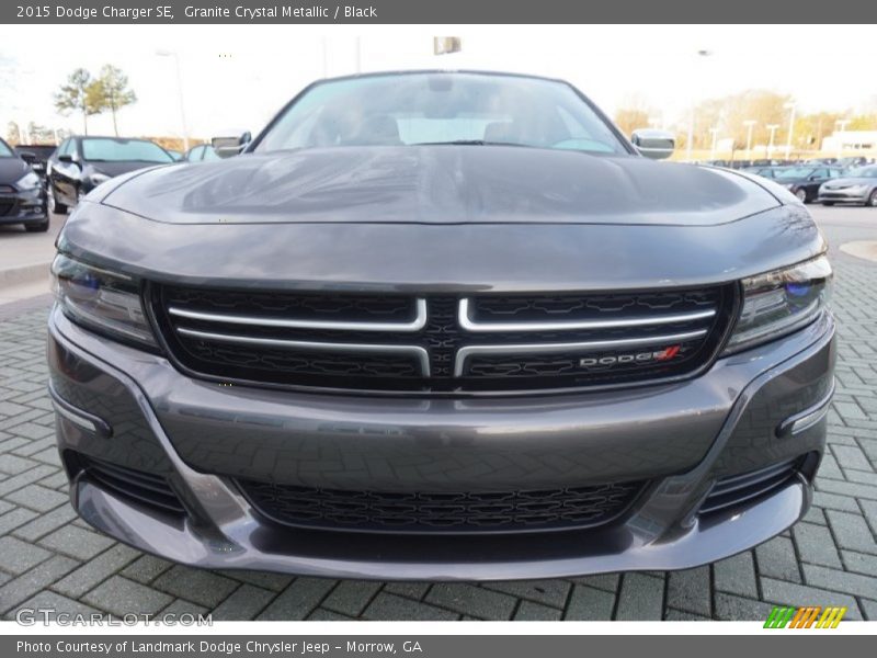 Granite Crystal Metallic / Black 2015 Dodge Charger SE