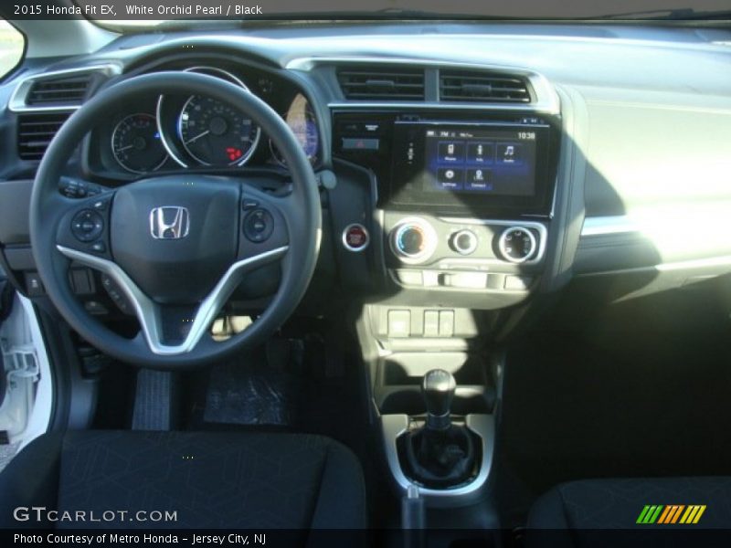 White Orchid Pearl / Black 2015 Honda Fit EX