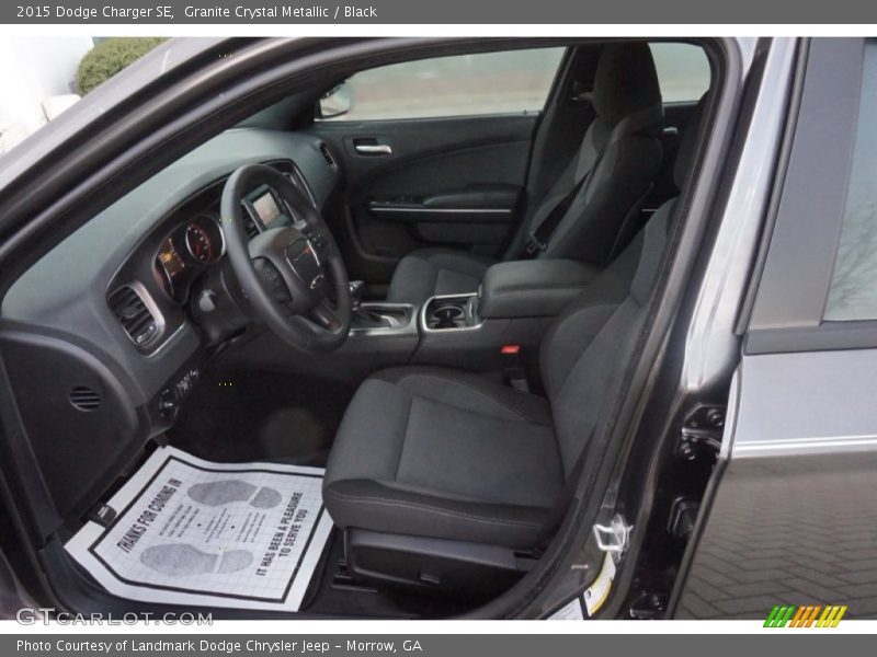 Granite Crystal Metallic / Black 2015 Dodge Charger SE