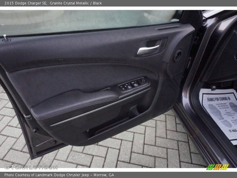 Granite Crystal Metallic / Black 2015 Dodge Charger SE
