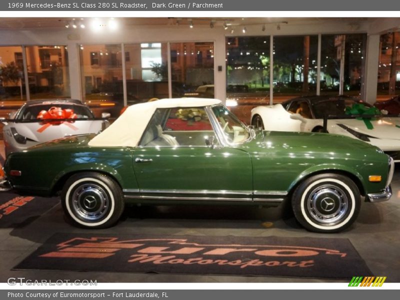 Dark Green / Parchment 1969 Mercedes-Benz SL Class 280 SL Roadster