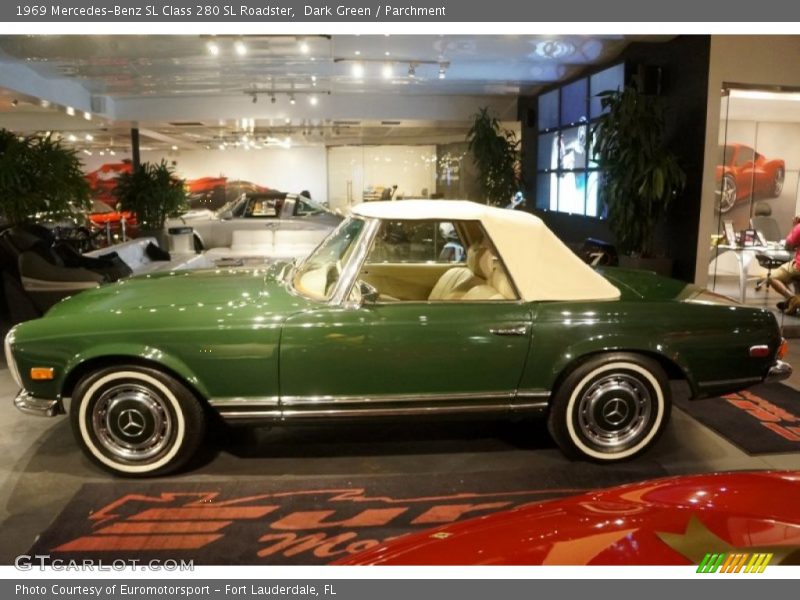 Dark Green / Parchment 1969 Mercedes-Benz SL Class 280 SL Roadster