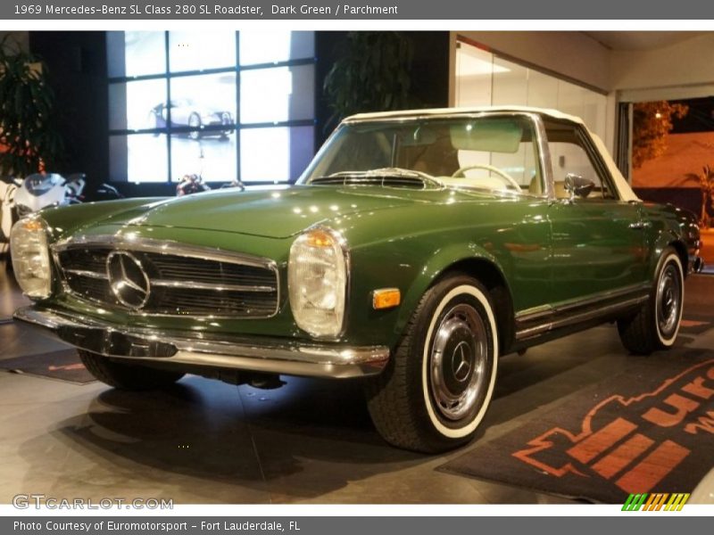 Dark Green / Parchment 1969 Mercedes-Benz SL Class 280 SL Roadster
