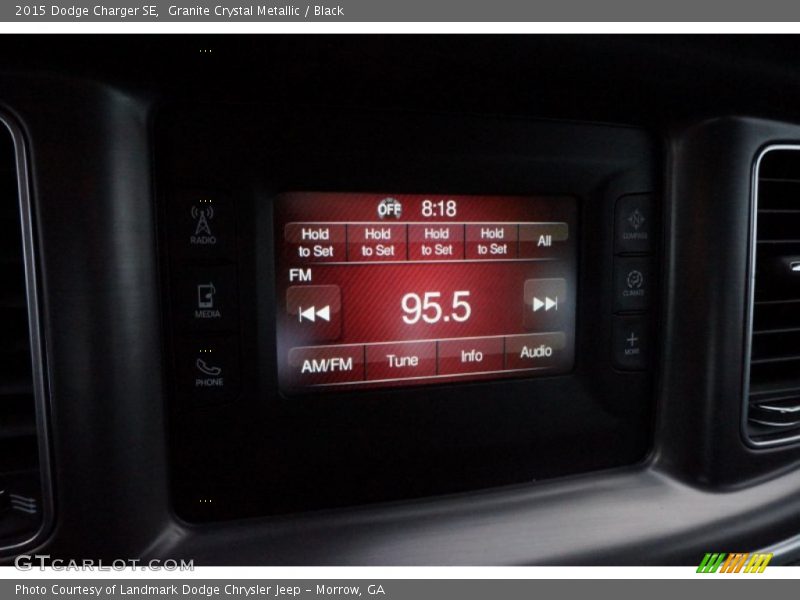 Granite Crystal Metallic / Black 2015 Dodge Charger SE