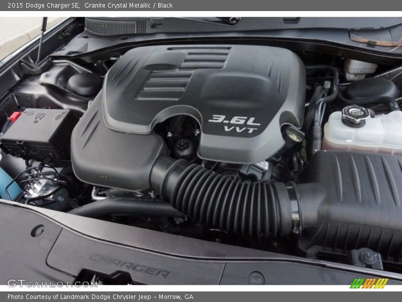 Granite Crystal Metallic / Black 2015 Dodge Charger SE