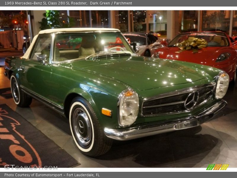 Dark Green / Parchment 1969 Mercedes-Benz SL Class 280 SL Roadster