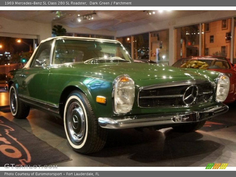 Dark Green / Parchment 1969 Mercedes-Benz SL Class 280 SL Roadster