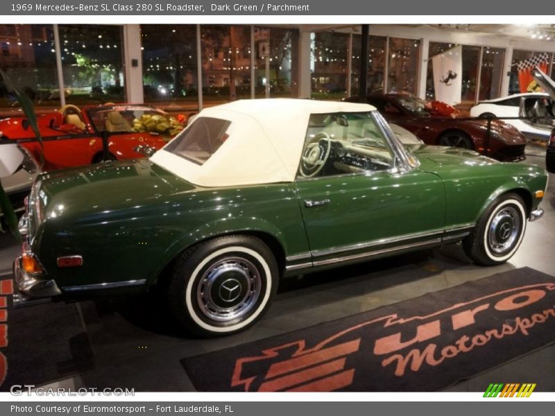 Dark Green / Parchment 1969 Mercedes-Benz SL Class 280 SL Roadster