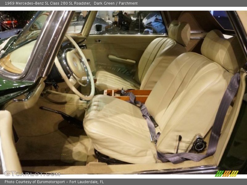 Dark Green / Parchment 1969 Mercedes-Benz SL Class 280 SL Roadster