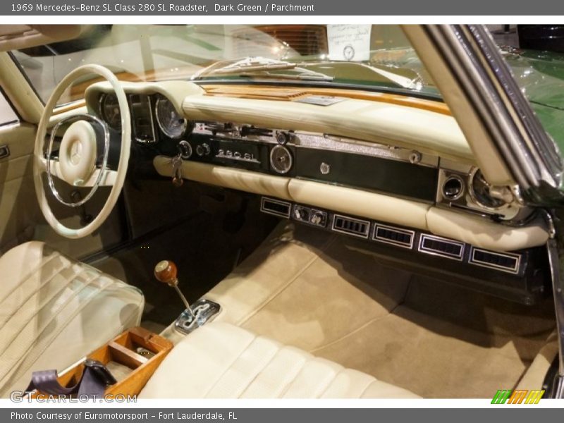 Dark Green / Parchment 1969 Mercedes-Benz SL Class 280 SL Roadster