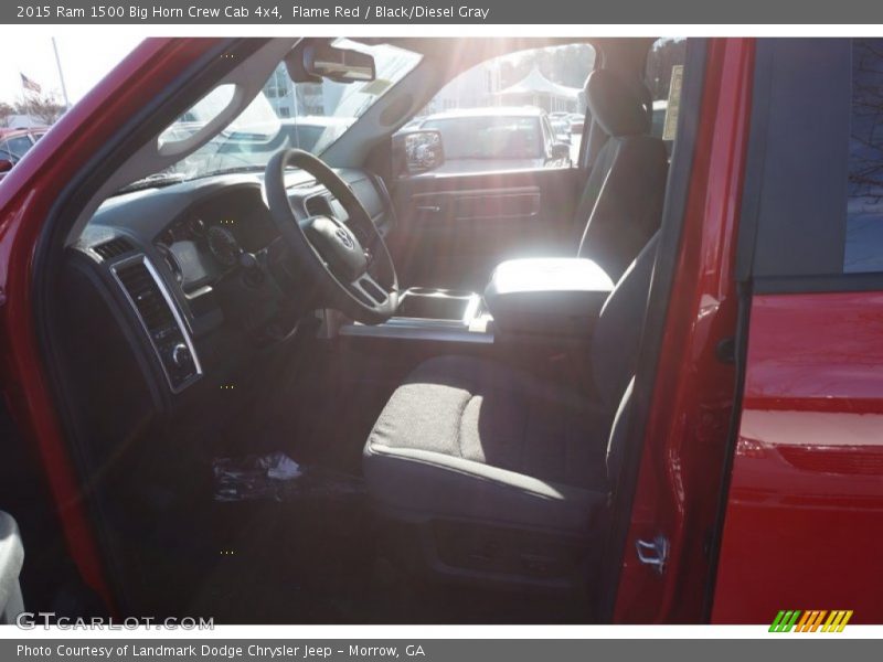 Flame Red / Black/Diesel Gray 2015 Ram 1500 Big Horn Crew Cab 4x4