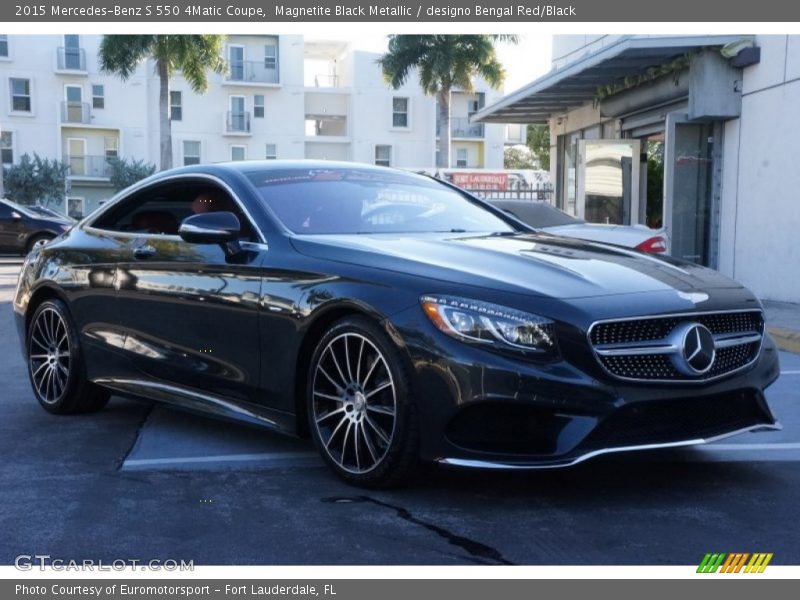 Magnetite Black Metallic / designo Bengal Red/Black 2015 Mercedes-Benz S 550 4Matic Coupe