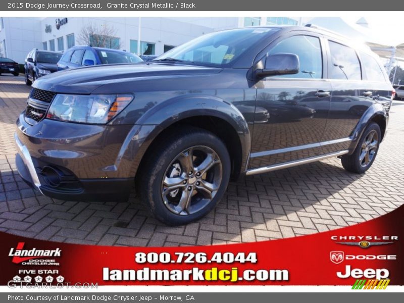 Granite Crystal Metallic / Black 2015 Dodge Journey Crossroad