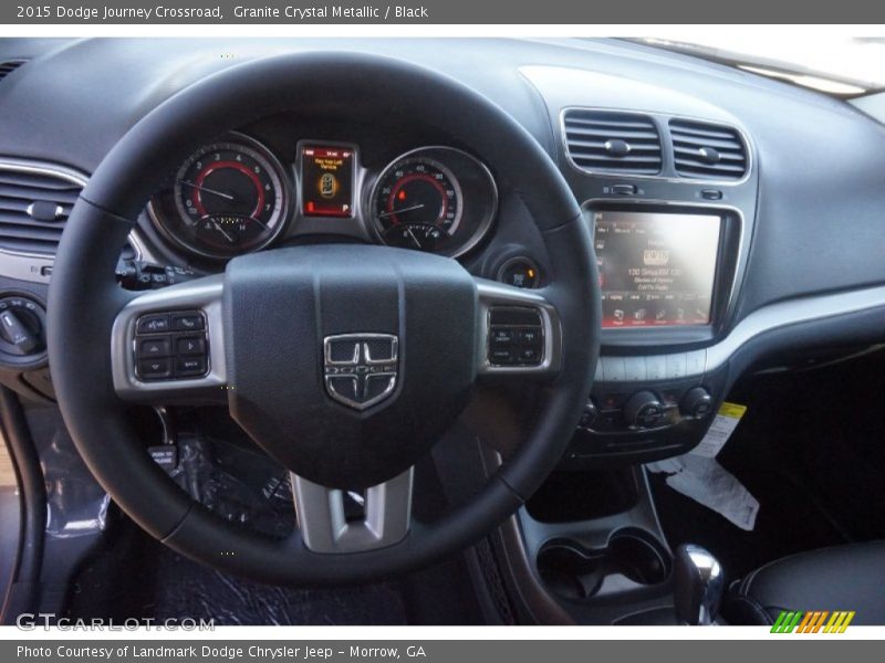 Granite Crystal Metallic / Black 2015 Dodge Journey Crossroad