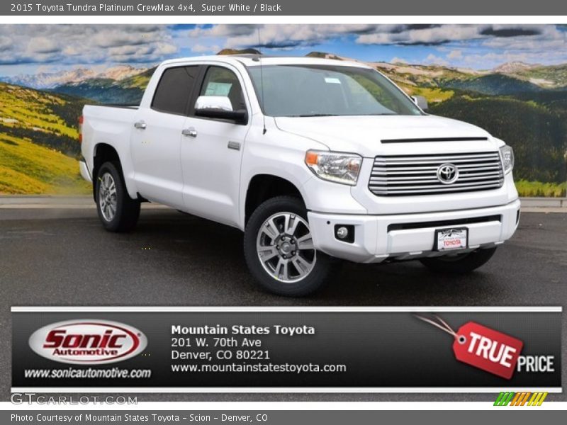 Super White / Black 2015 Toyota Tundra Platinum CrewMax 4x4