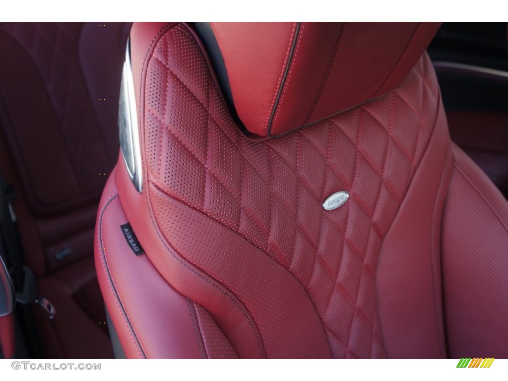 designo Bengal Red/Black Interior 2015 Mercedes-Benz S 550 4Matic Coupe Photo #100000057
