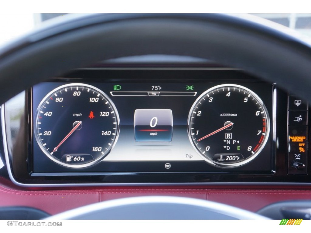 2015 Mercedes-Benz S 550 4Matic Coupe Gauges Photo #100000353