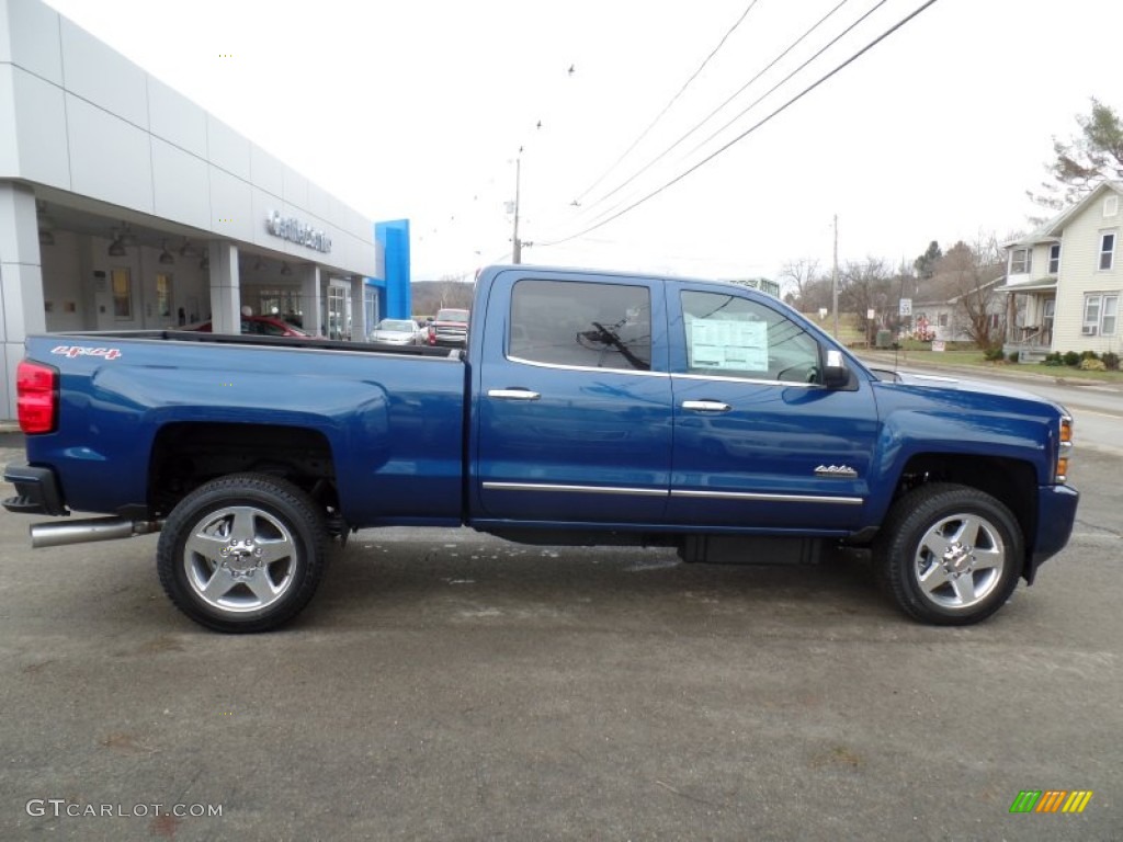 Deep Ocean Blue Metallic 2015 Chevrolet Silverado 2500HD High Country Crew Cab 4x4 Exterior Photo #100000855