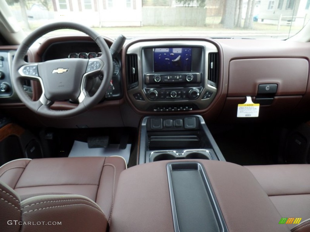 2015 Chevrolet Silverado 2500HD High Country Crew Cab 4x4 High Country Saddle Dashboard Photo #100001899