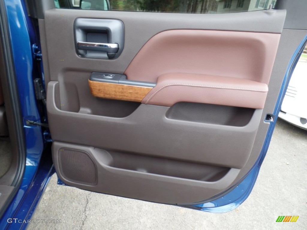 2015 Chevrolet Silverado 2500HD High Country Crew Cab 4x4 High Country Saddle Door Panel Photo #100002121