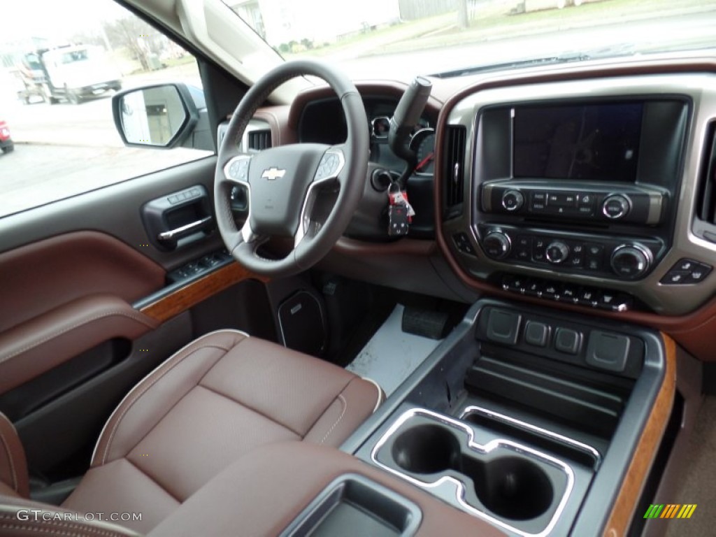 2015 Chevrolet Silverado 2500HD High Country Crew Cab 4x4 High Country Saddle Dashboard Photo #100002316