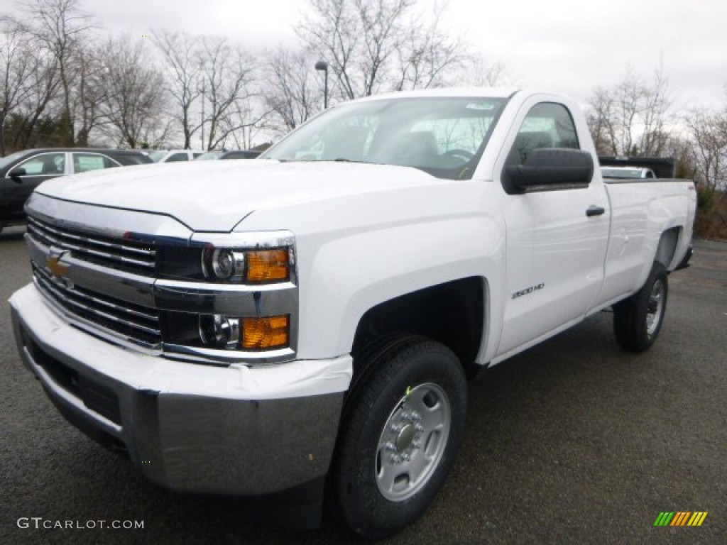 2015 Silverado 2500HD WT Regular Cab 4x4 - Summit White / Jet Black/Dark Ash photo #10