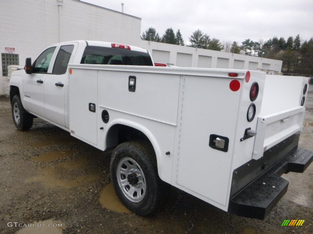 Summit White 2015 Chevrolet Silverado 3500HD WT Double Cab 4x4 Utility Exterior Photo #100002982