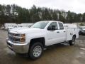 2015 Summit White Chevrolet Silverado 3500HD WT Double Cab 4x4 Utility  photo #10